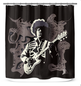 Singer-Songwriter's Script Shower Curtain